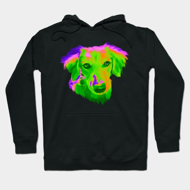 dog in pop art Hoodie by Fadmel